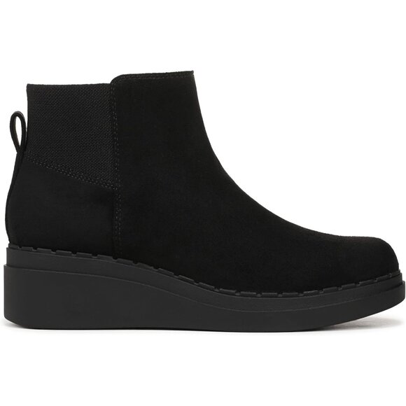 Elegant Women's Dubliner Wedge Boots - Black 2 1/4'' Comfort Ankle Booties - Picture 6 of 9